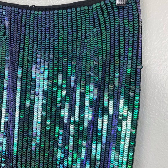 H&M GORGEOUS! Perfect sexy green Sequin Pencil Skirt - Picture 3 of 6